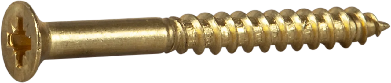 Treskrue inv sh 4,15x38messing a-8 senkhode for bruk innendørs