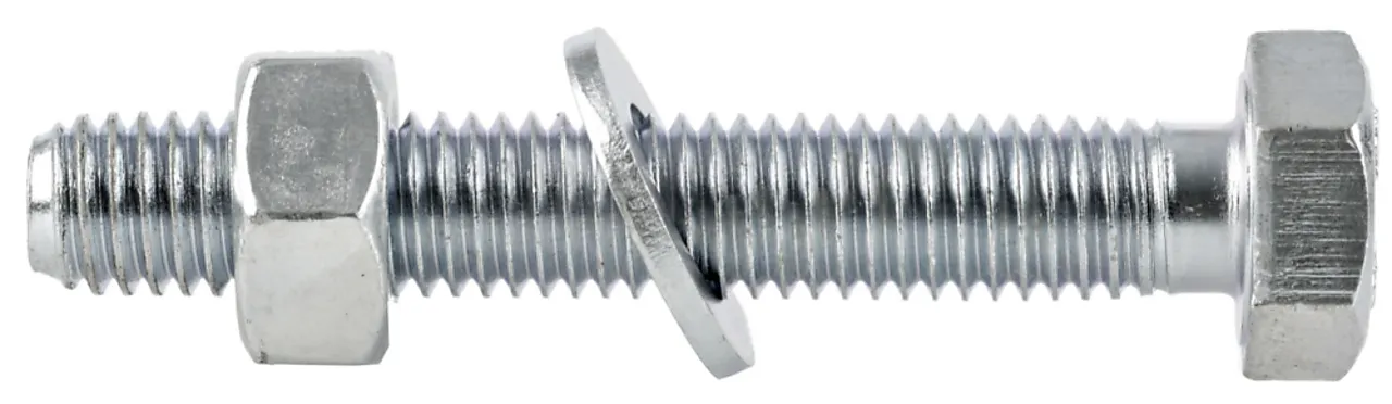 Sekskantskrue 8,8 helgjenget 8x25 mm 6 stk Sekskantskrue 8,8 helgjenget 8x25 mm 6 stk