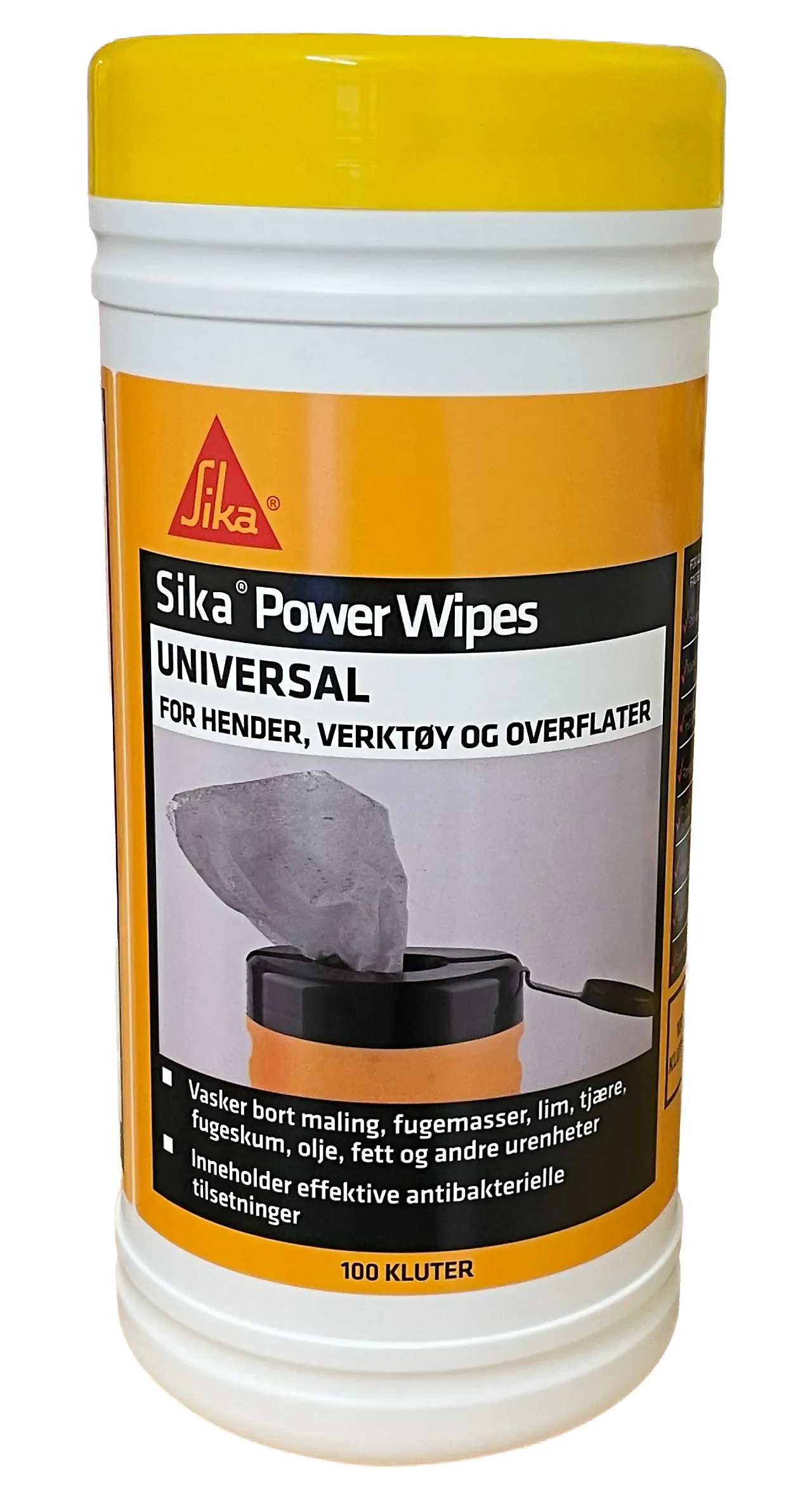 Håndrens power wipes 100 stk
