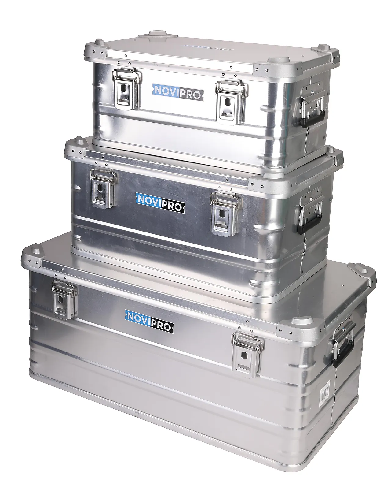 Oppbevaringskasser aluminium 3 stk. Oppbevaringskasser aluminium 3 stk.