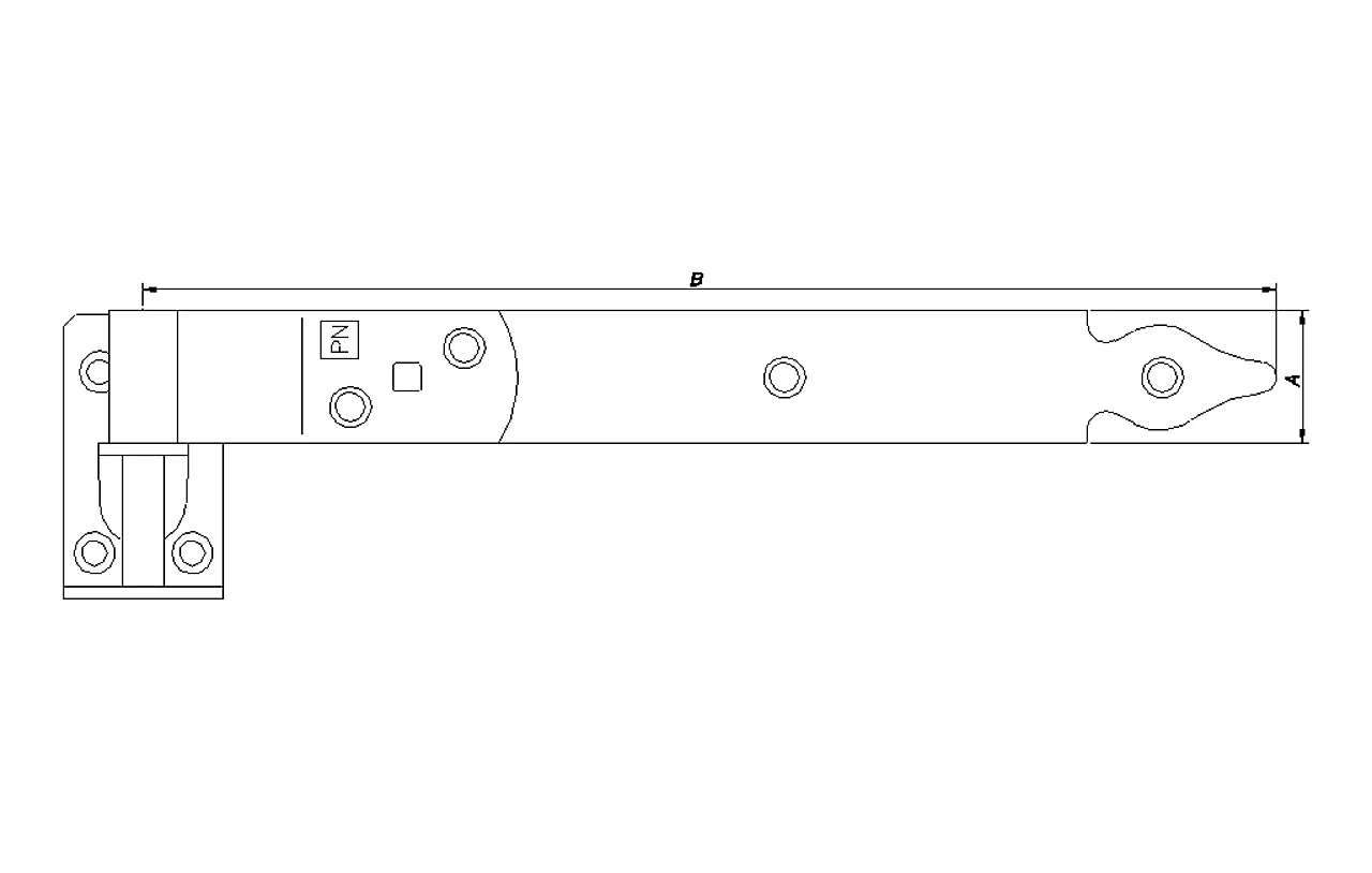 Stabelhengsler 300 mm 0109 set a 2 stk varmforzinket null - null - 2 - Miniatyr