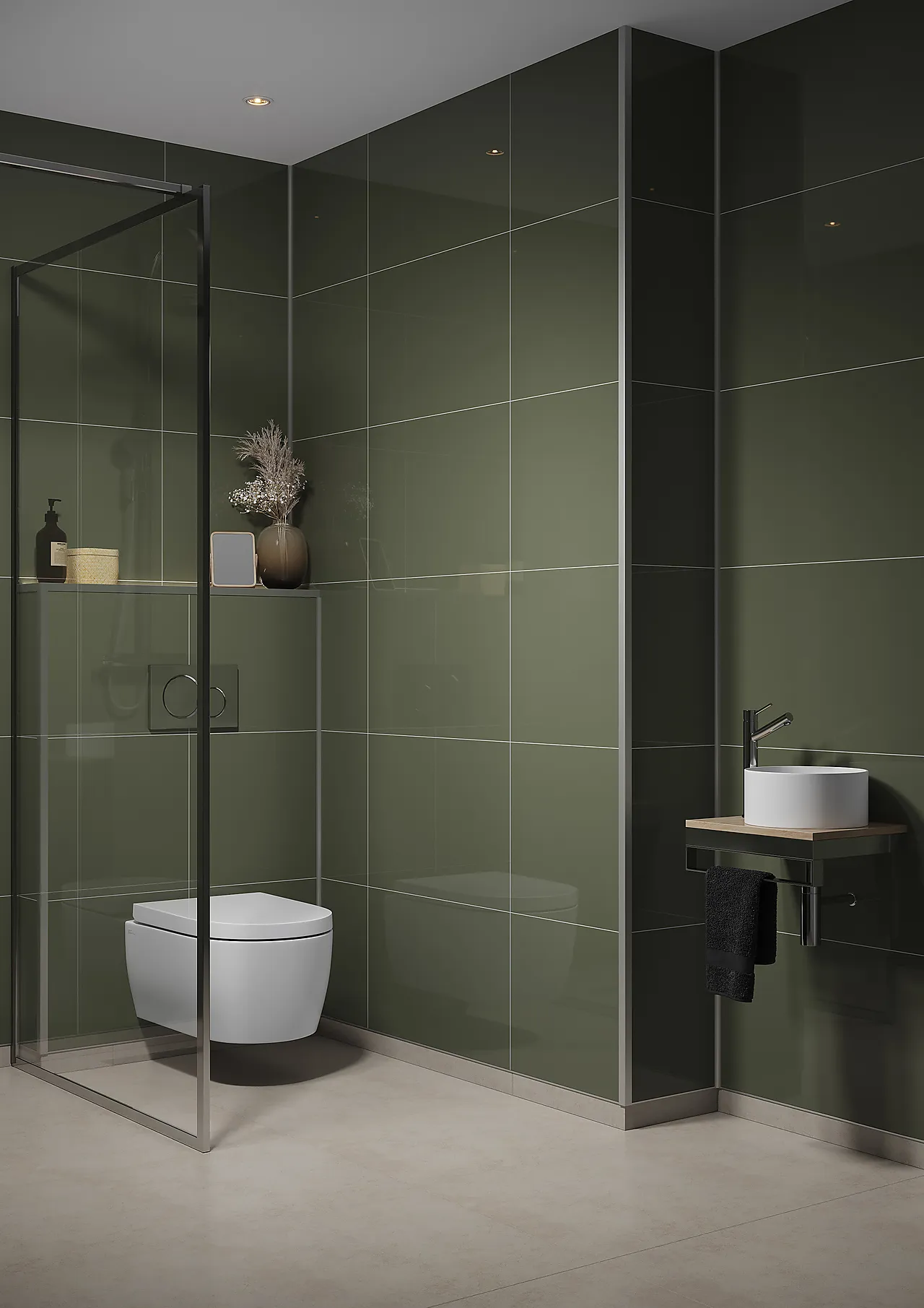 Badersomspanel 5207m6040 camo green 60x40cm 10x620x2400 null - null - 2 - Miniatyr