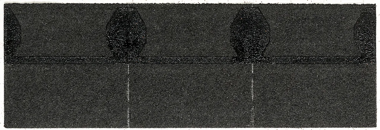 Takfot/møneplate sort isola