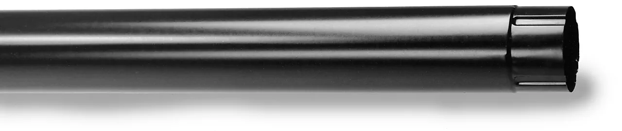 Plannja nedløpsrør 75mm PL01 svart 3,0m stål