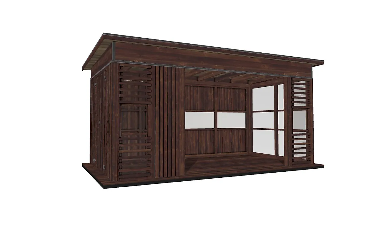 Hagestue brun royal modell 1804 null - null - 2 - Miniatyr