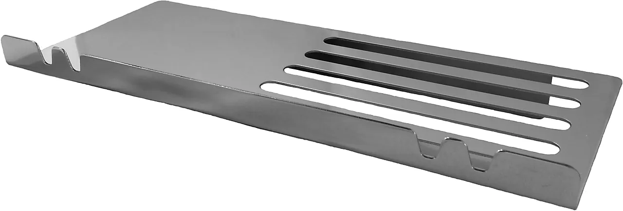 Dusjhylle rektanglim-montering krom 165x114mm. Inkl. Lim