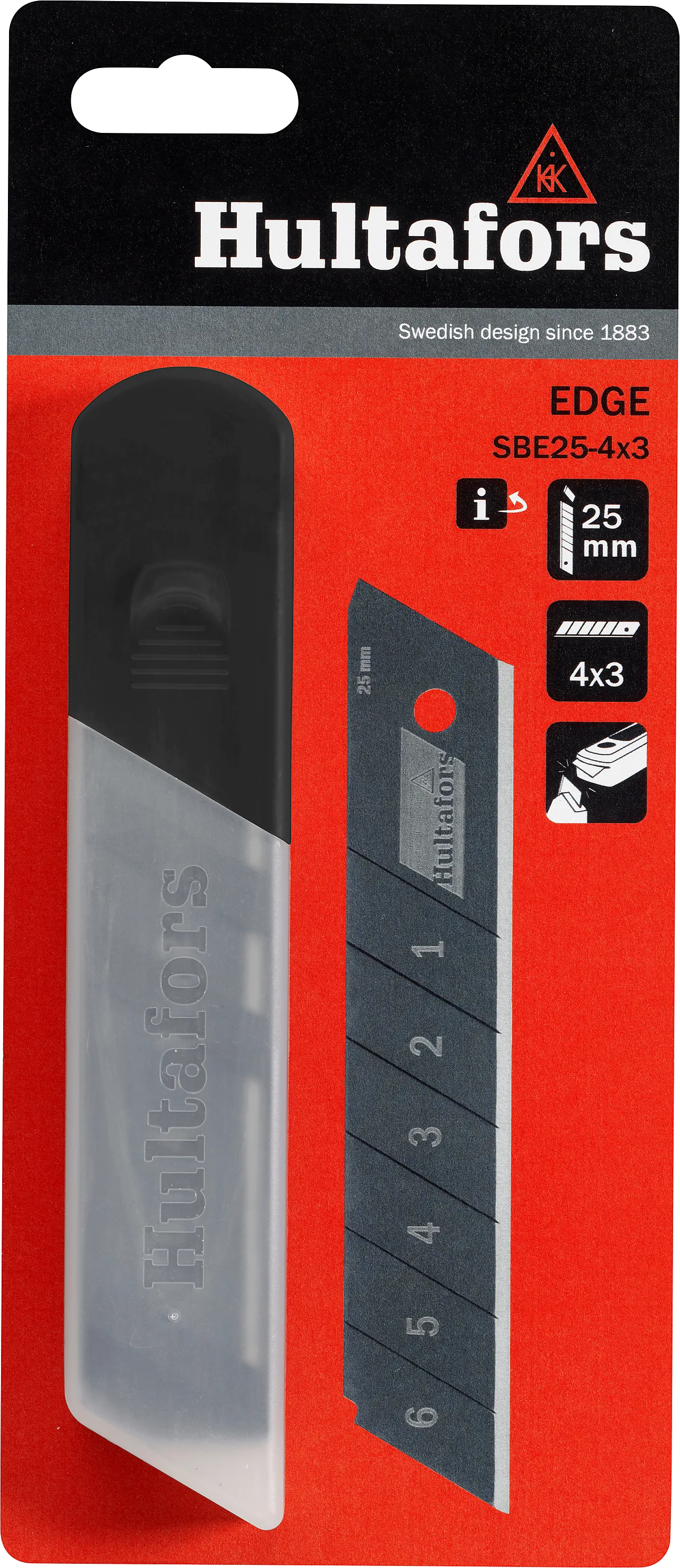 Hultafors reserveblad brytebladkniv SBE25-4x3 Hultafors reserveblad brytebladkniv SBE25-4x3