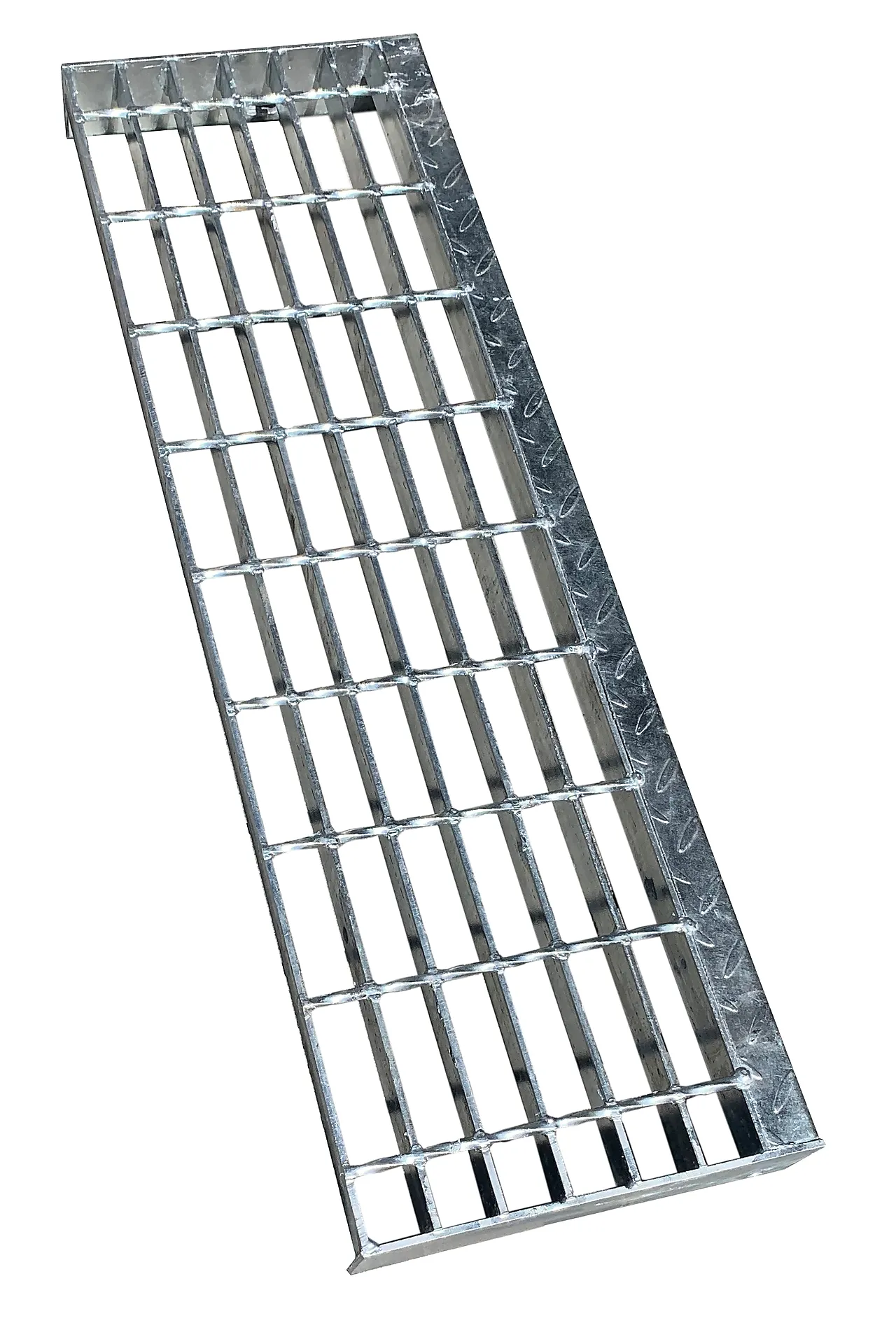 Trappetrinn 900x280 mm trinn med åpen rist