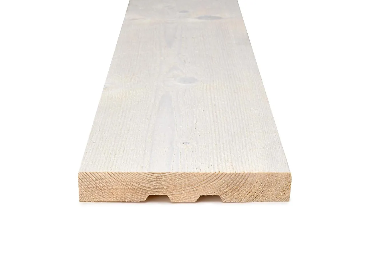 Gran 19x123 rektangulær kledning kl1 gr hvit 0502-y