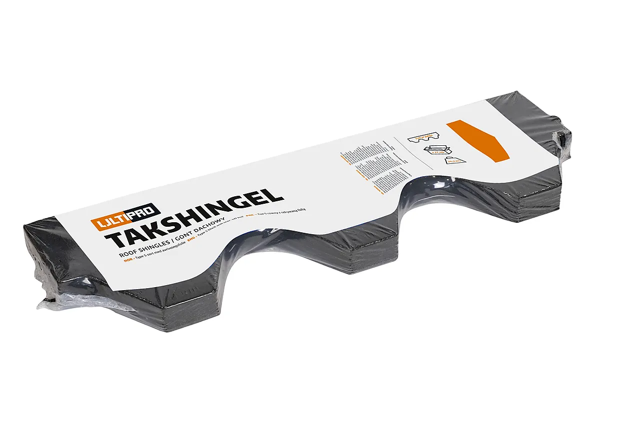 Ultipro takshingel sort 3,0 m²