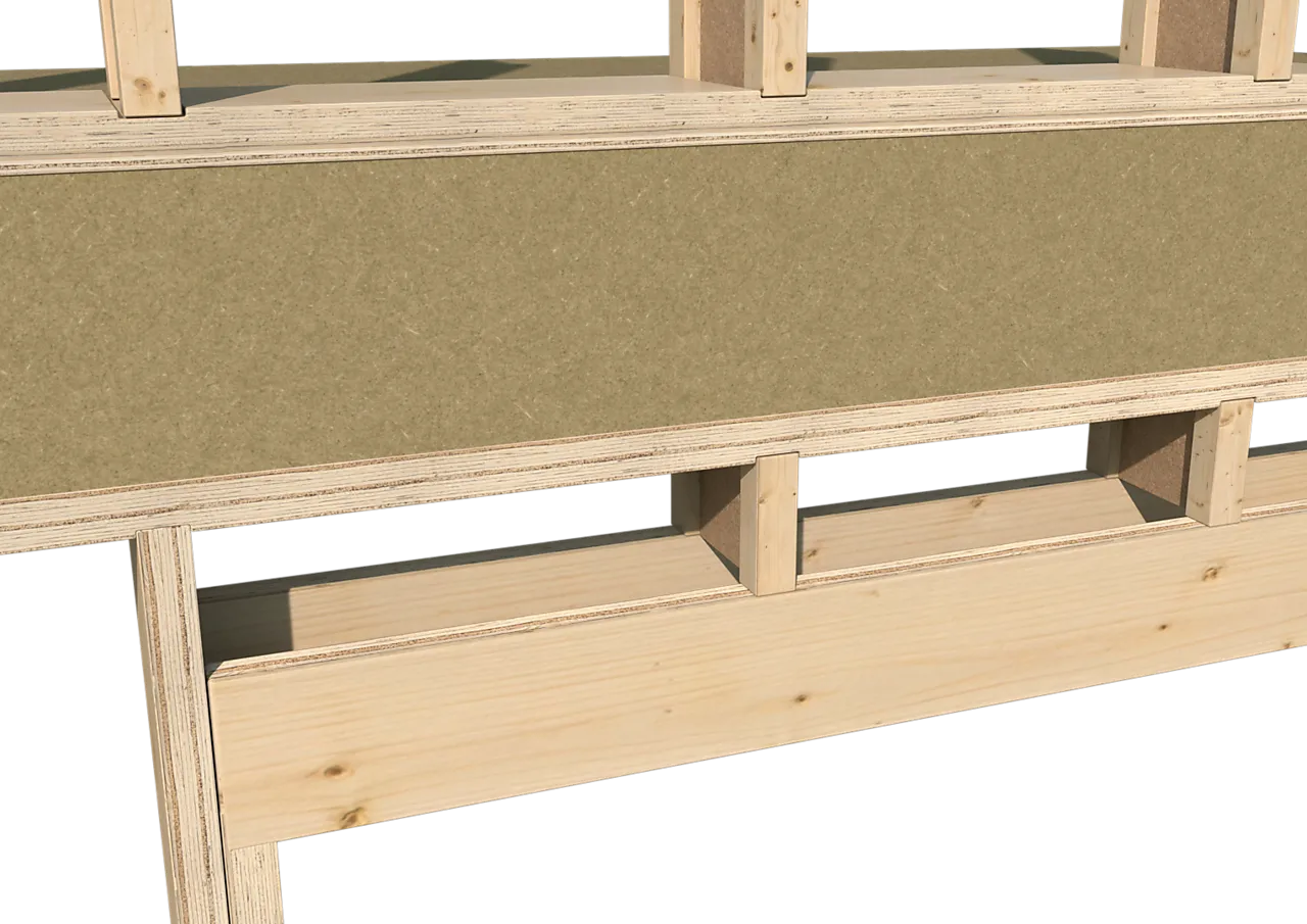 Masonite kantbord spon 18x350x2400 ekstra sponkv kantbord 350-bjelke null - null - 2 - Miniatyr