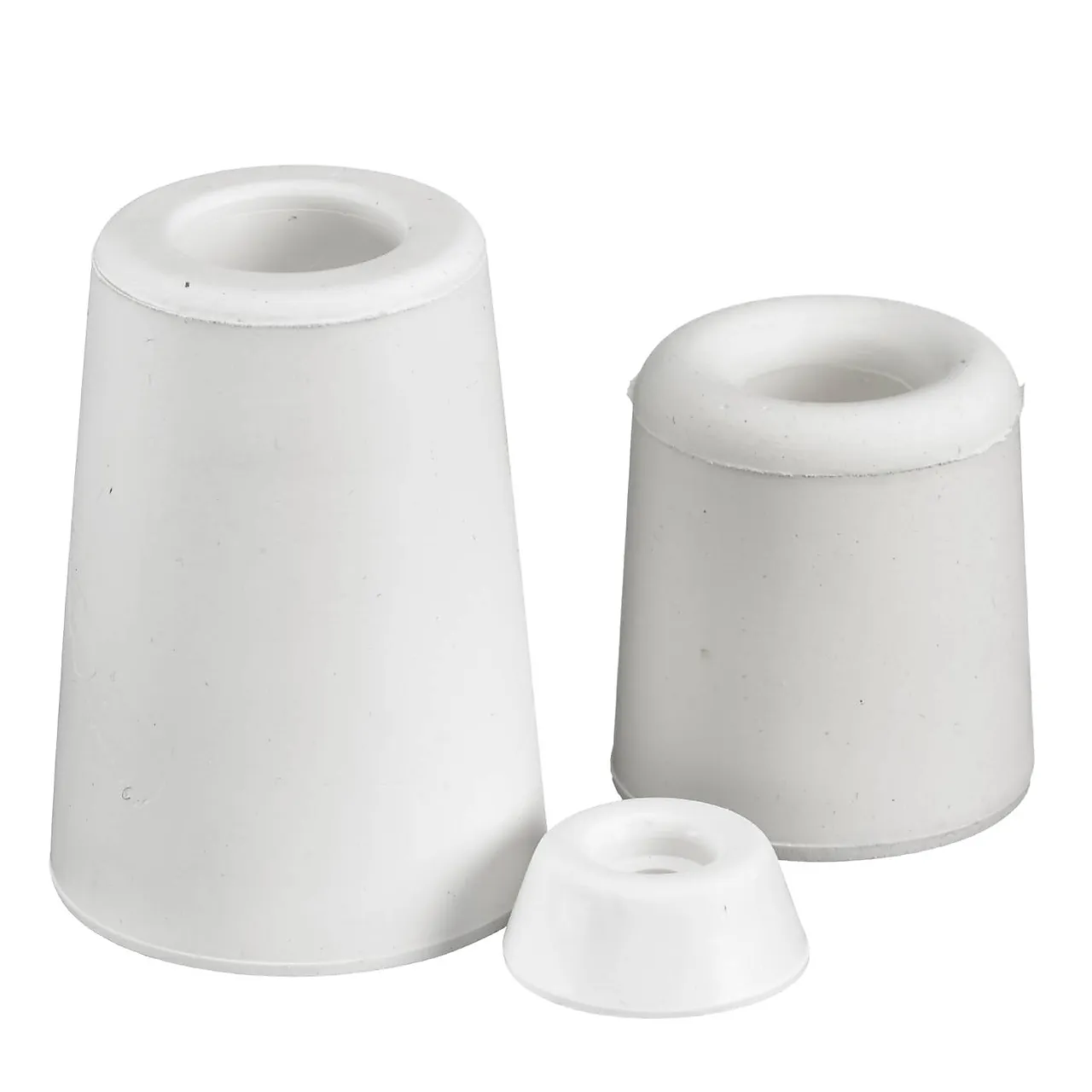 Dørstopper gummi 37x65mm hvit