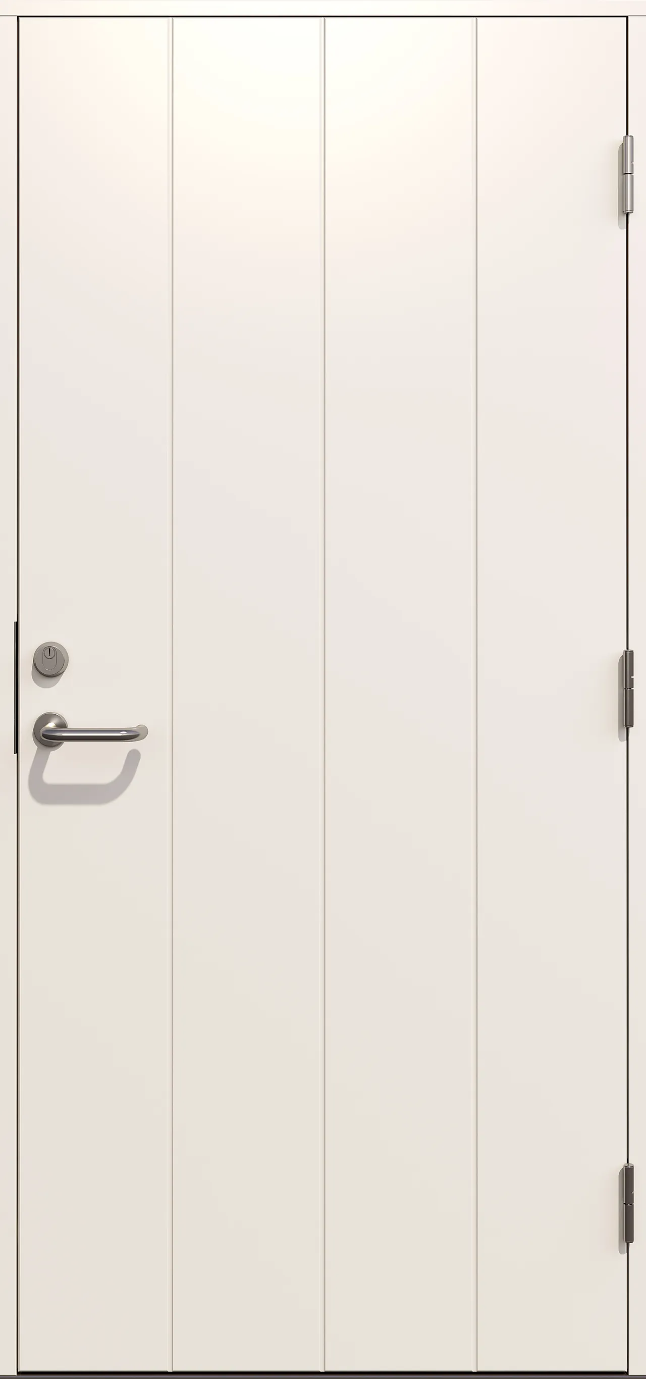 Gilje Lund ytterdør tett 89x209 cm høyrehengslet hvit