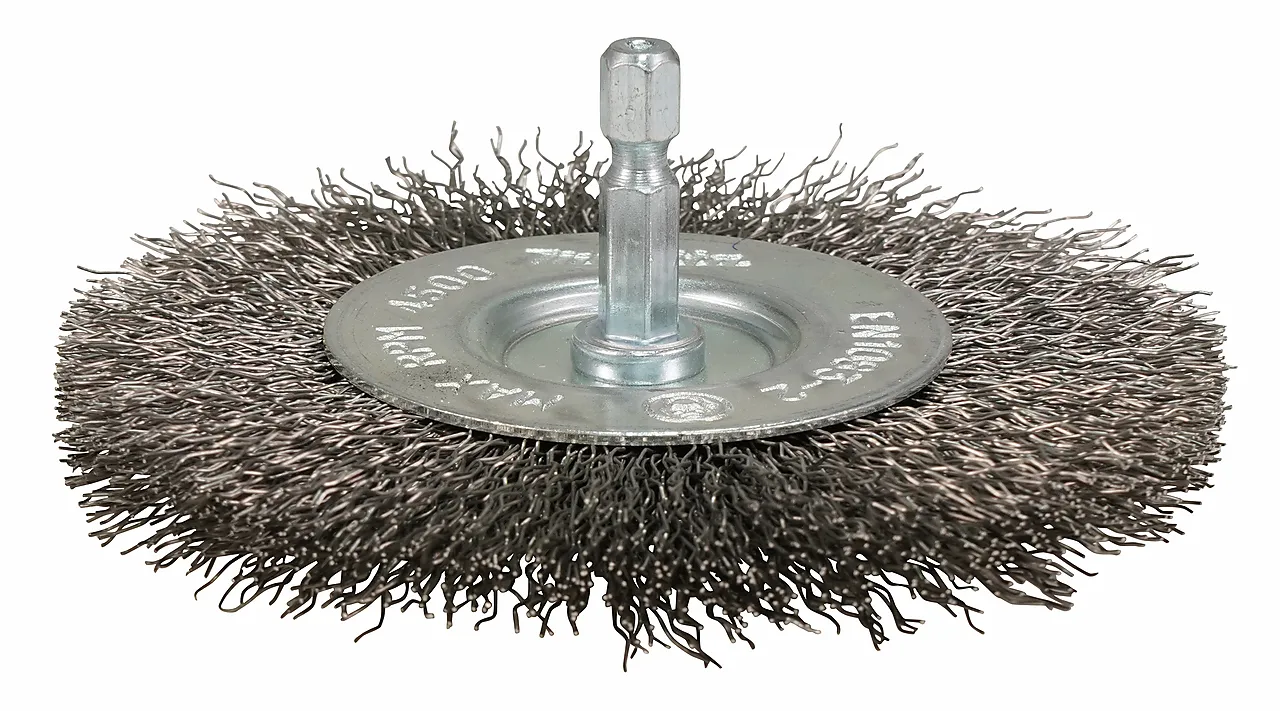 Stålbørste skiveform 100 mm null - null - 3 - Miniatyr