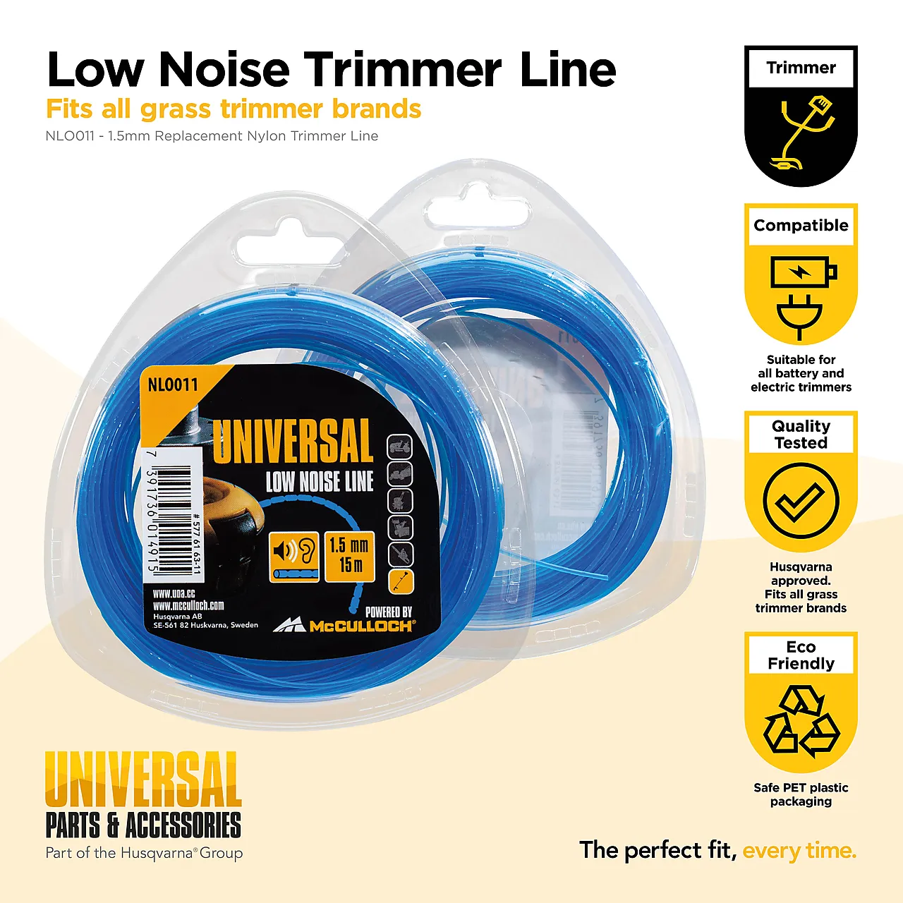 Trimmertråd 1,5 mm 15 meter NL0011 null - null - 2 - Miniatyr