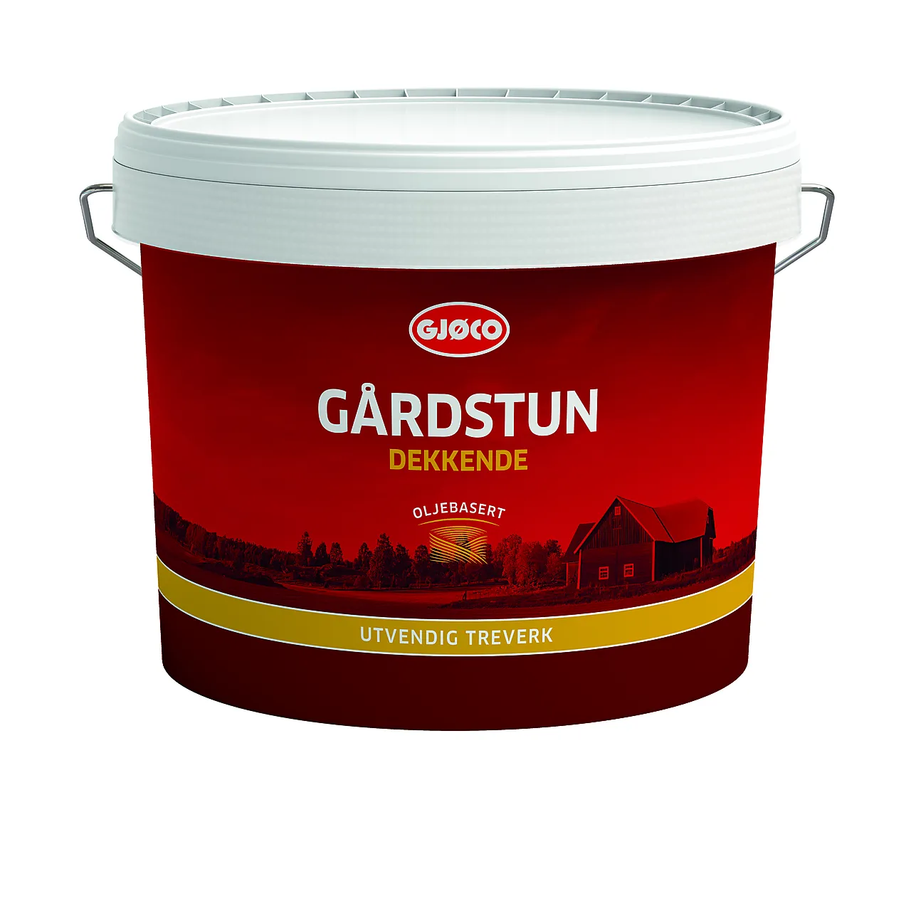 Gjøco gårdstun dekkende eksteriørmaling gjøcorød 10l