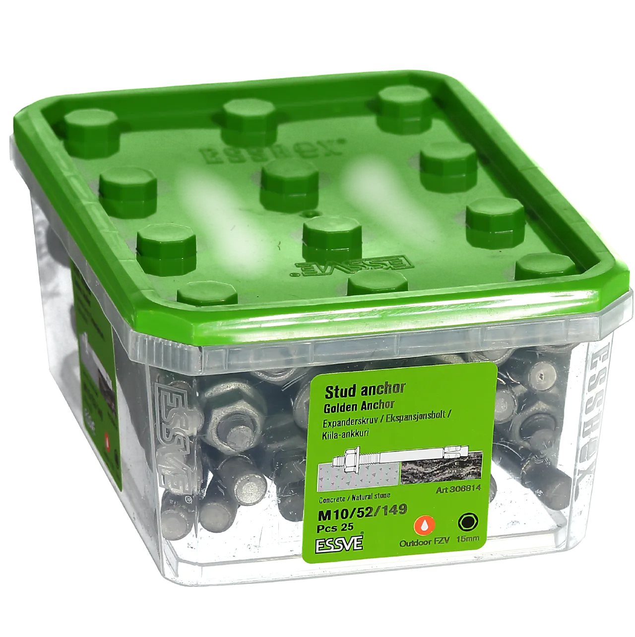 Ekspansjonsbolt Golden Anchor M10/52/14 25 stk null - null - 2 - Miniatyr