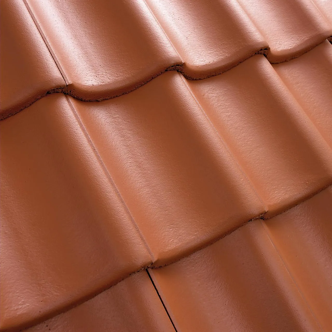 Takstein exksklusiv benderit enkelkrum teglrød null - null - 2 - Miniatyr