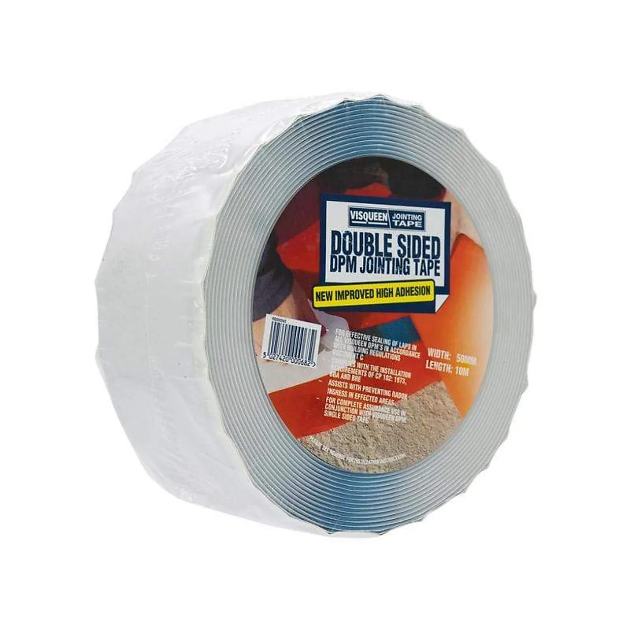 Tape dobbelsidig for radonmembran 50mm x 10 mtr butyl/skjøte-tape