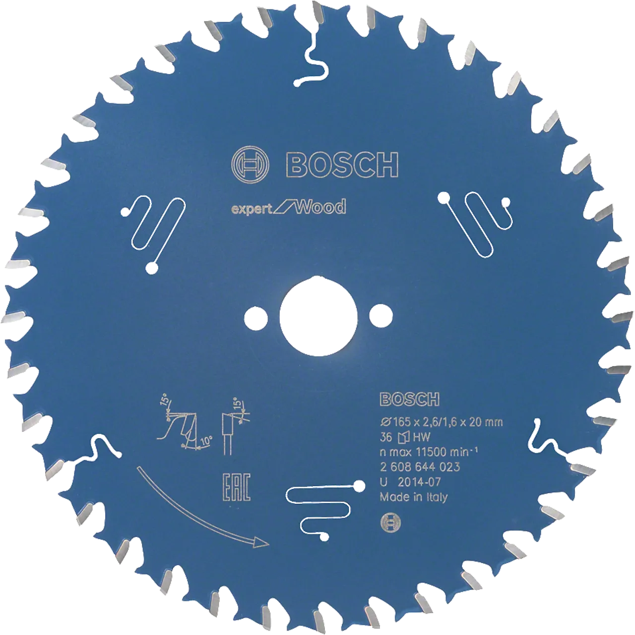 Sirkelsagblad expert wood ø 165x20 mm 36 tenner Sirkelsagblad expert wood ø 165x20 mm 36 tenner