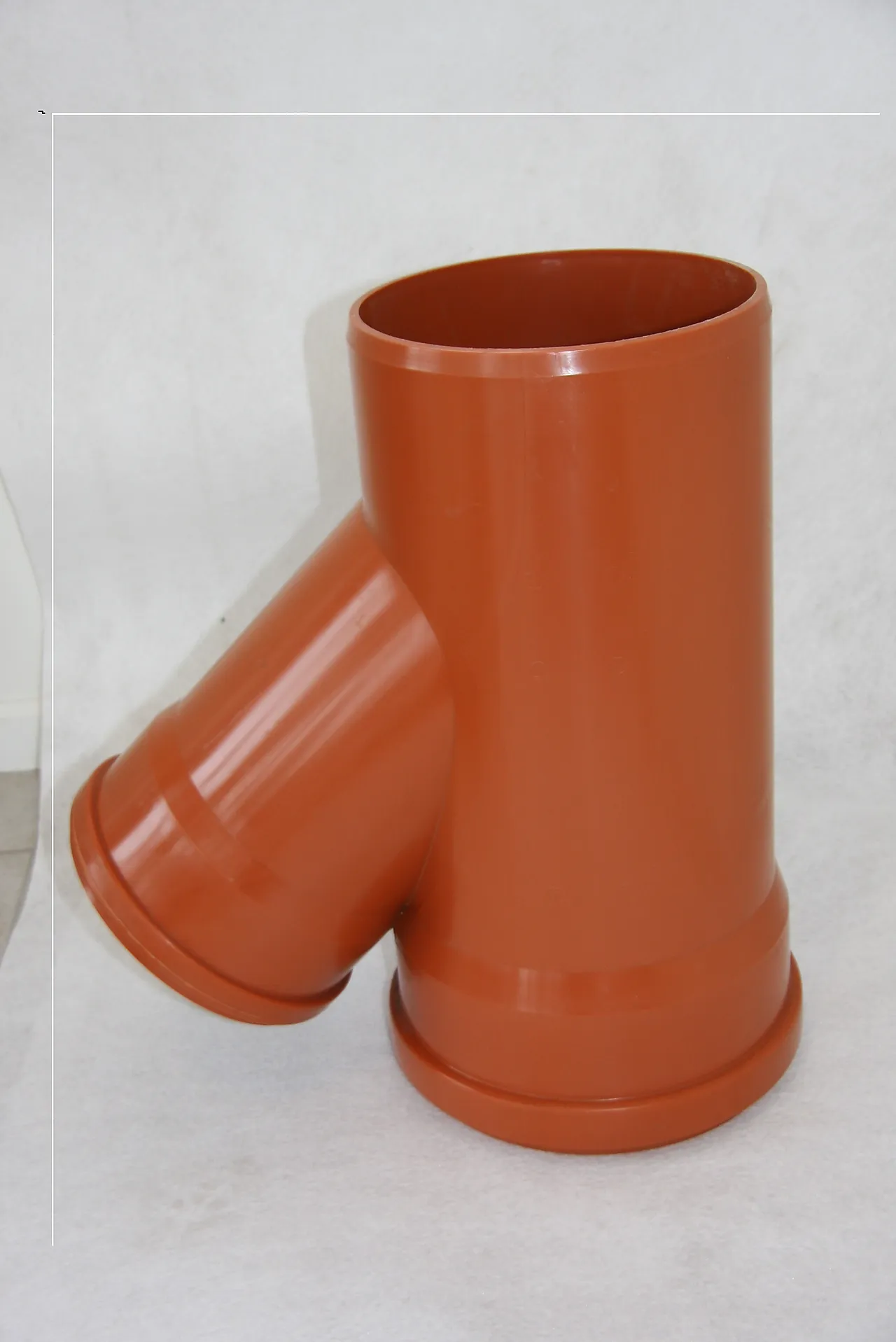 Grenrør avløp PP 160/110x45 brun