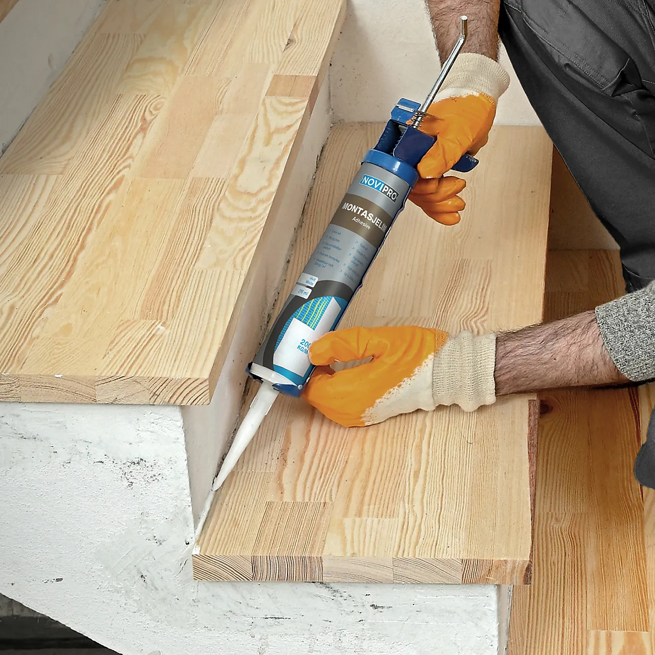 Montasjelim hvit 290 ml null - null - 2 - Miniatyr