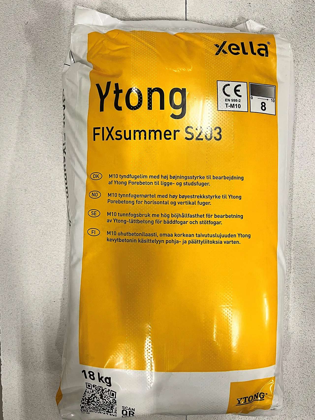 Lim For Porebetong Sekk A 15Kg Tynnfugemørtel For Liming Og Muring Lim For Porebetong Sekk A 15Kg Tynnfugemørtel For Liming Og Muring