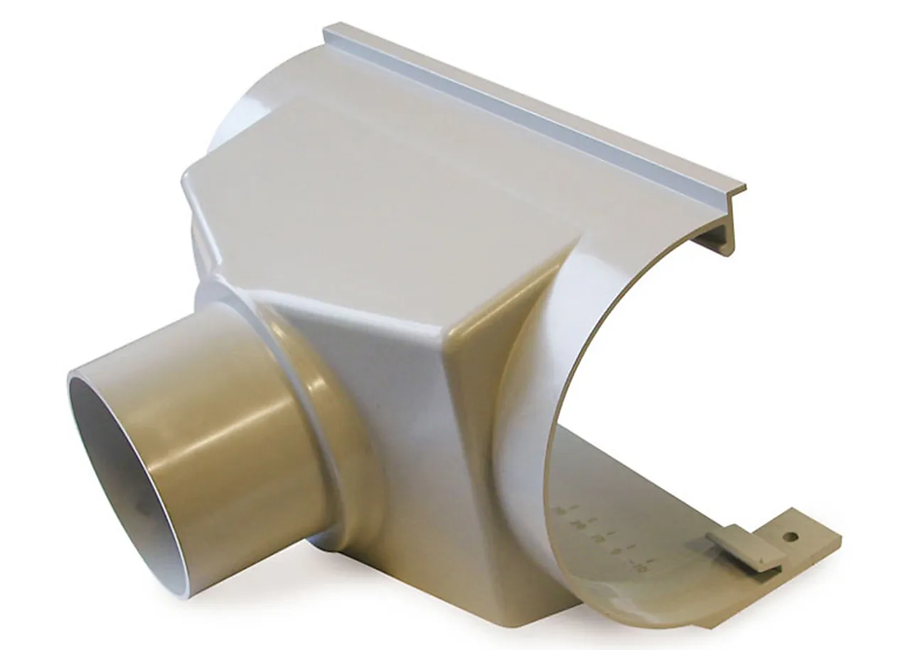 Tappstykke til plast takrenner 10/75 ekspansjon grå