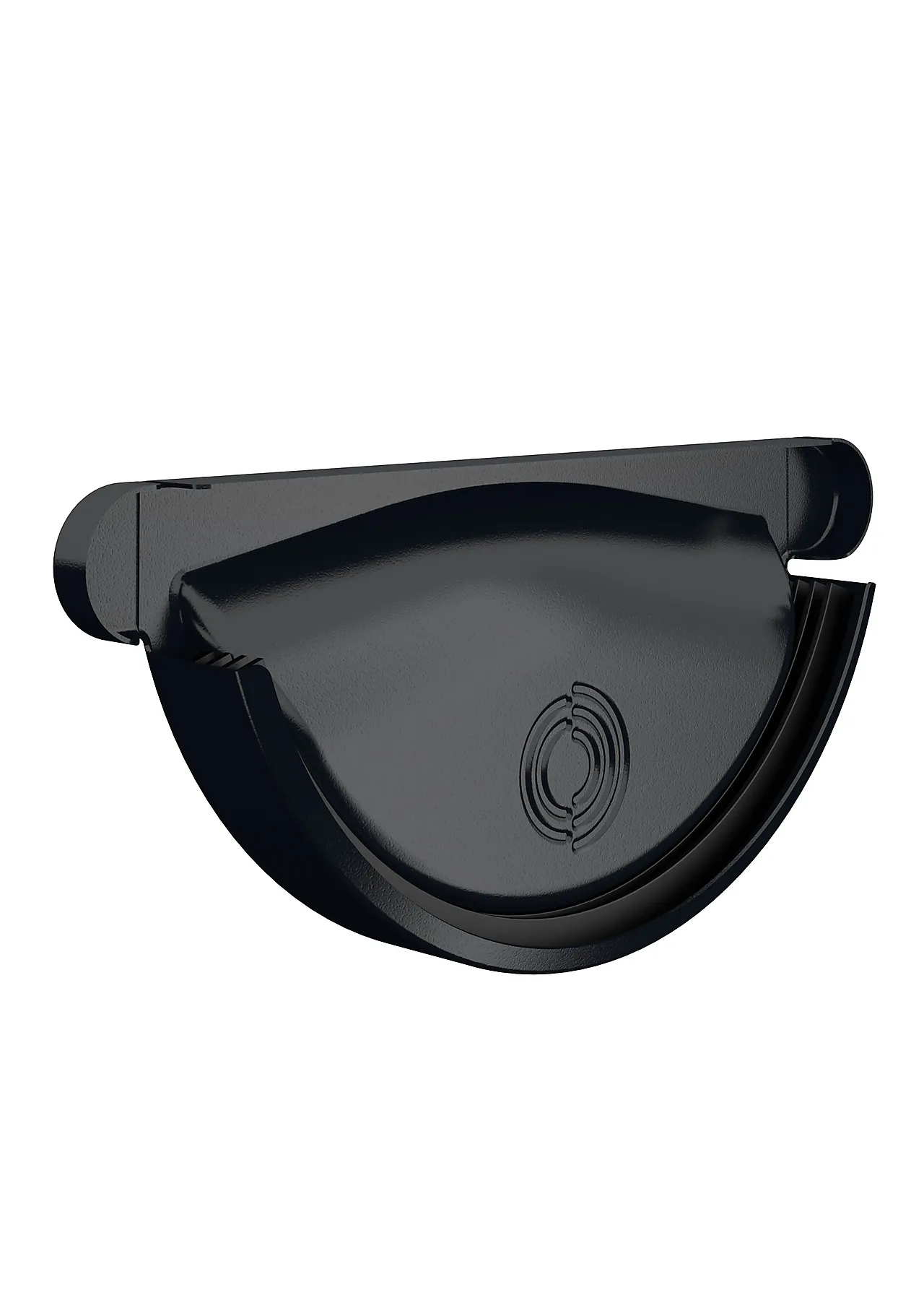 Endebunn rg 125 mm sort lindab selvforseglende endebunn