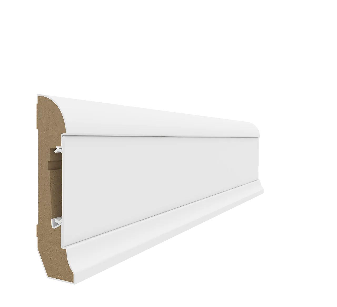 Mdf 22x80x2400 fotlist e601 kabel hvit