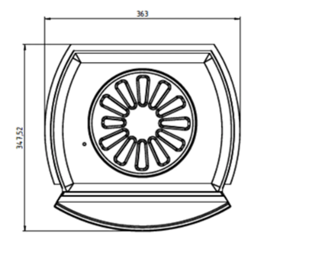 Bunnramme til støpejern komplett 500x500x100 mm null - null - 2 - Miniatyr