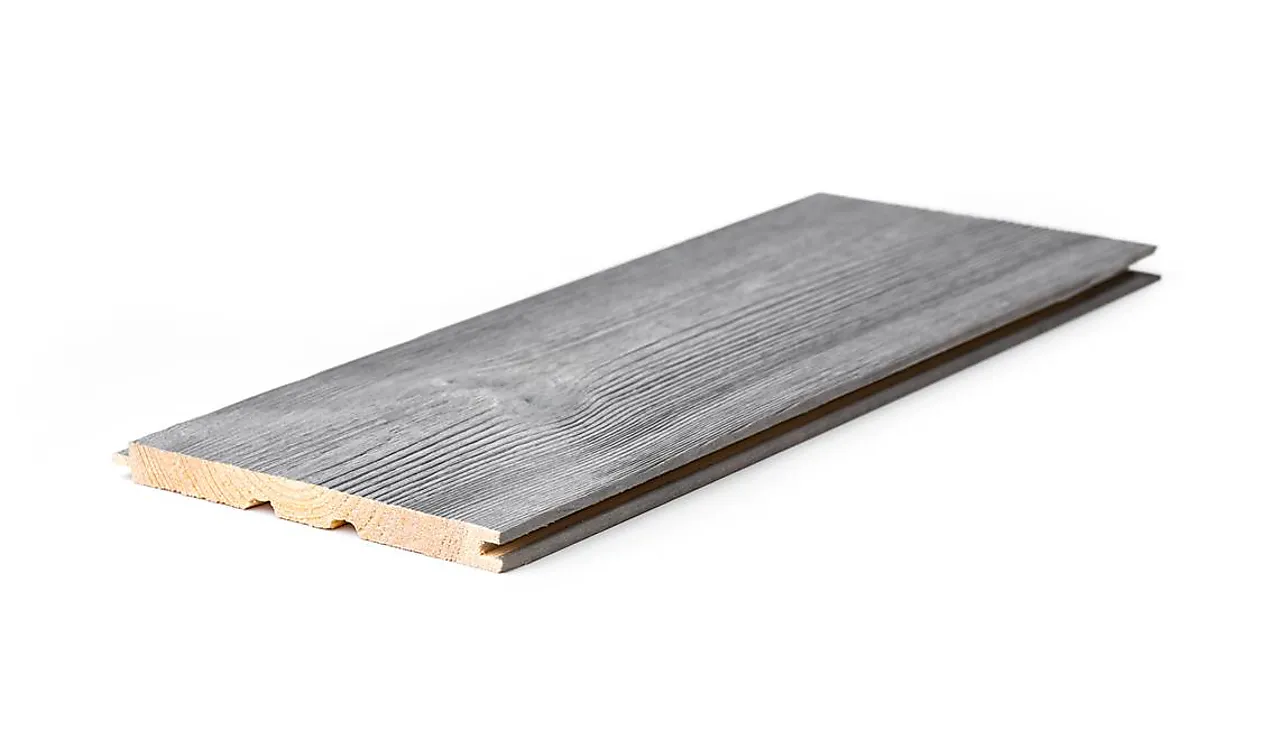 Panel 13x145 mm børstet stengrå furu Panel 13x145 mm børstet stengrå furu