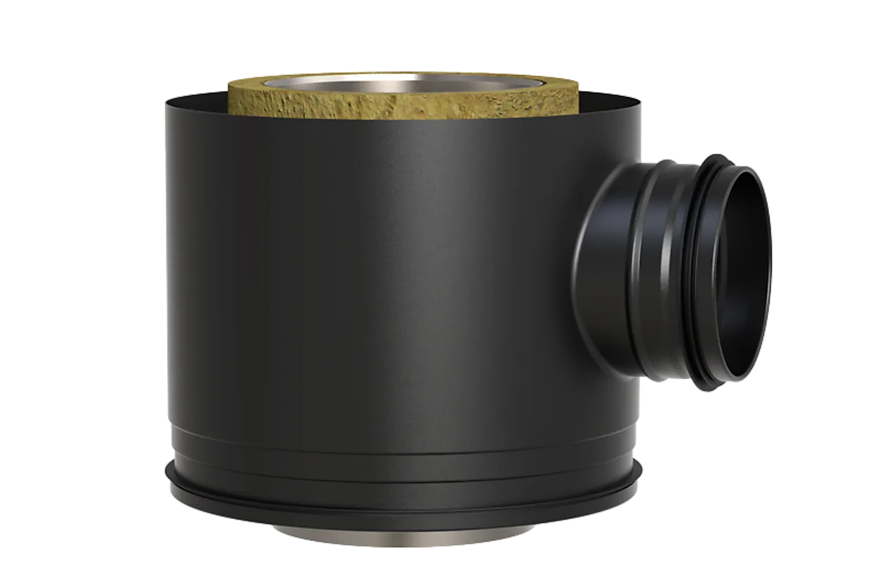 Luftmodul Combi Ø100 150 mm svart lakk