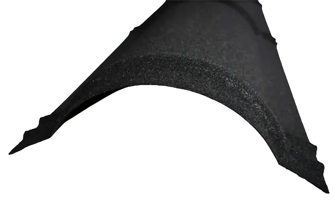 Møne takplate 2 meter svart