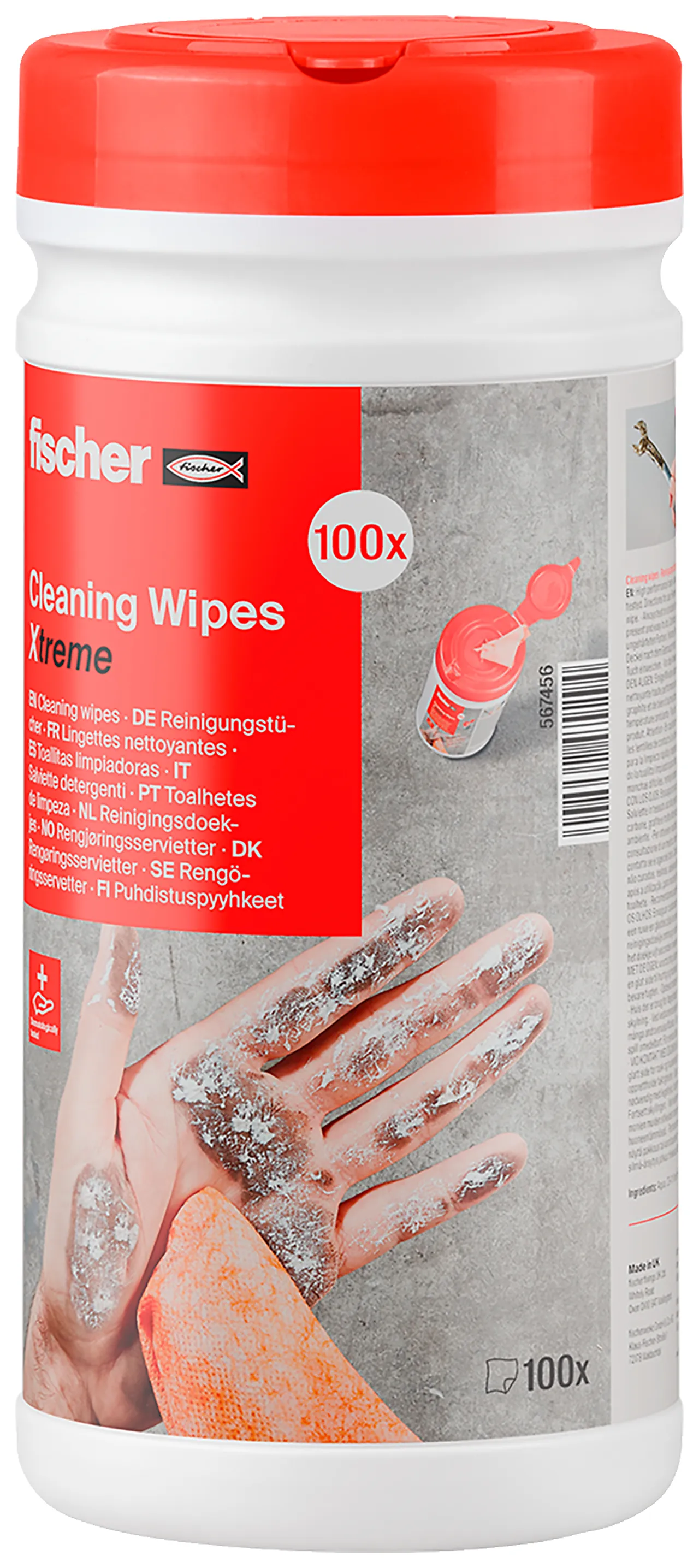 Rengjøringsservietter wipes xtreme cleaning wipes xtreme a100 i boks null - null - 3 - Miniatyr