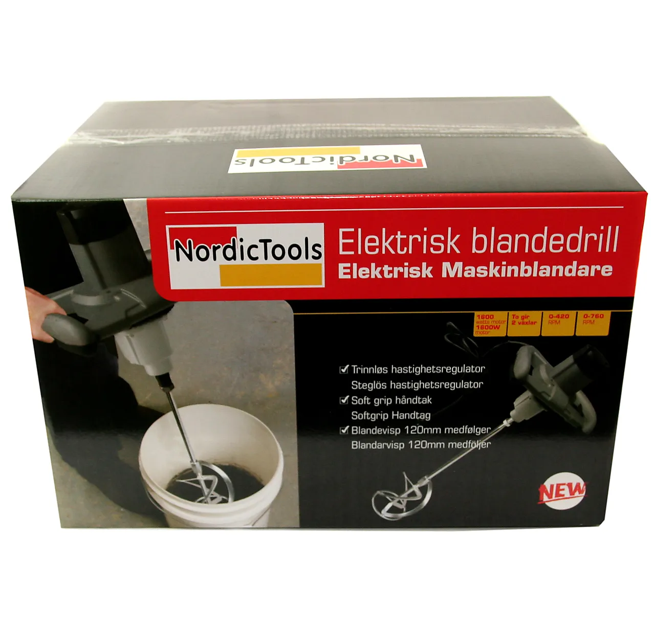 Blandemaskin Blandedrill 1600W G2 med visp