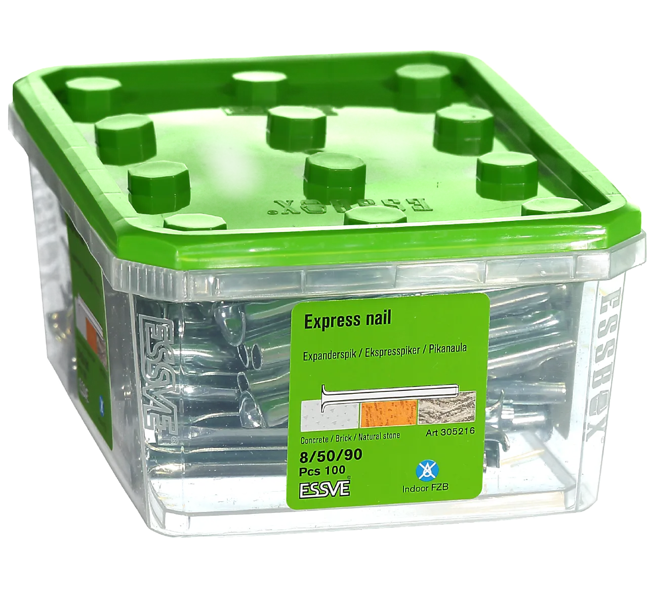 Ekspresspiker 8/50/90 mm 100 stk null - null - 2 - Miniatyr