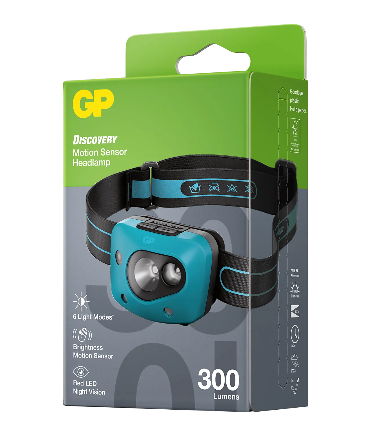 Hodelykt Discovery CH44 300 lumen Hodelykt Discovery CH44 300 lumen