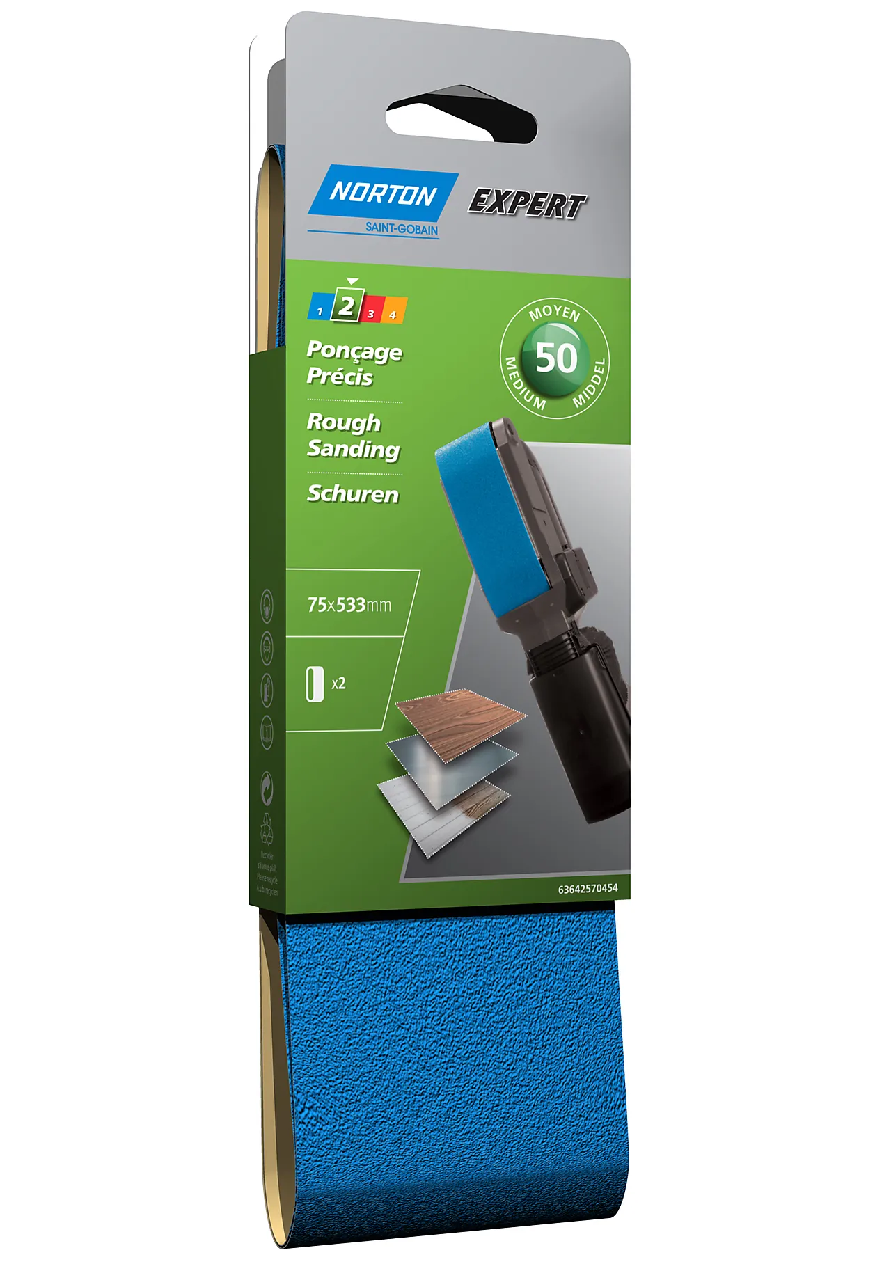 Slipebånd 64x356mm 2multi k50 Slipebånd 64x356mm 2multi k50