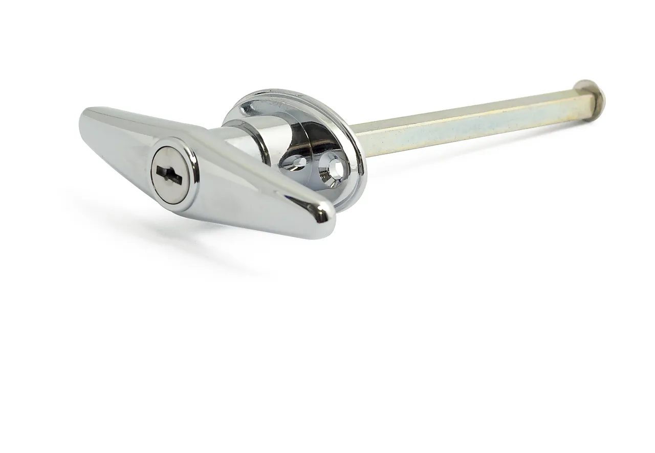 Garasjeportvrider 220 krom pp låsbar med nøkkel