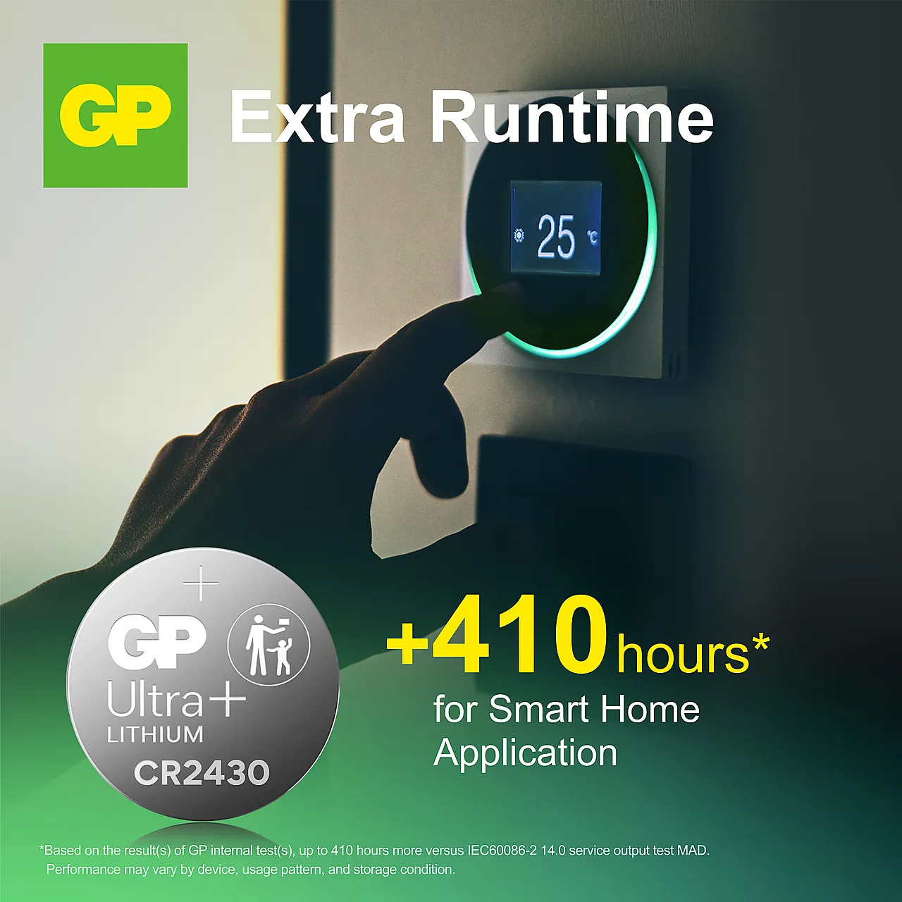 Batteri knappcelle CR 2430 null - null - 2 - Miniatyr