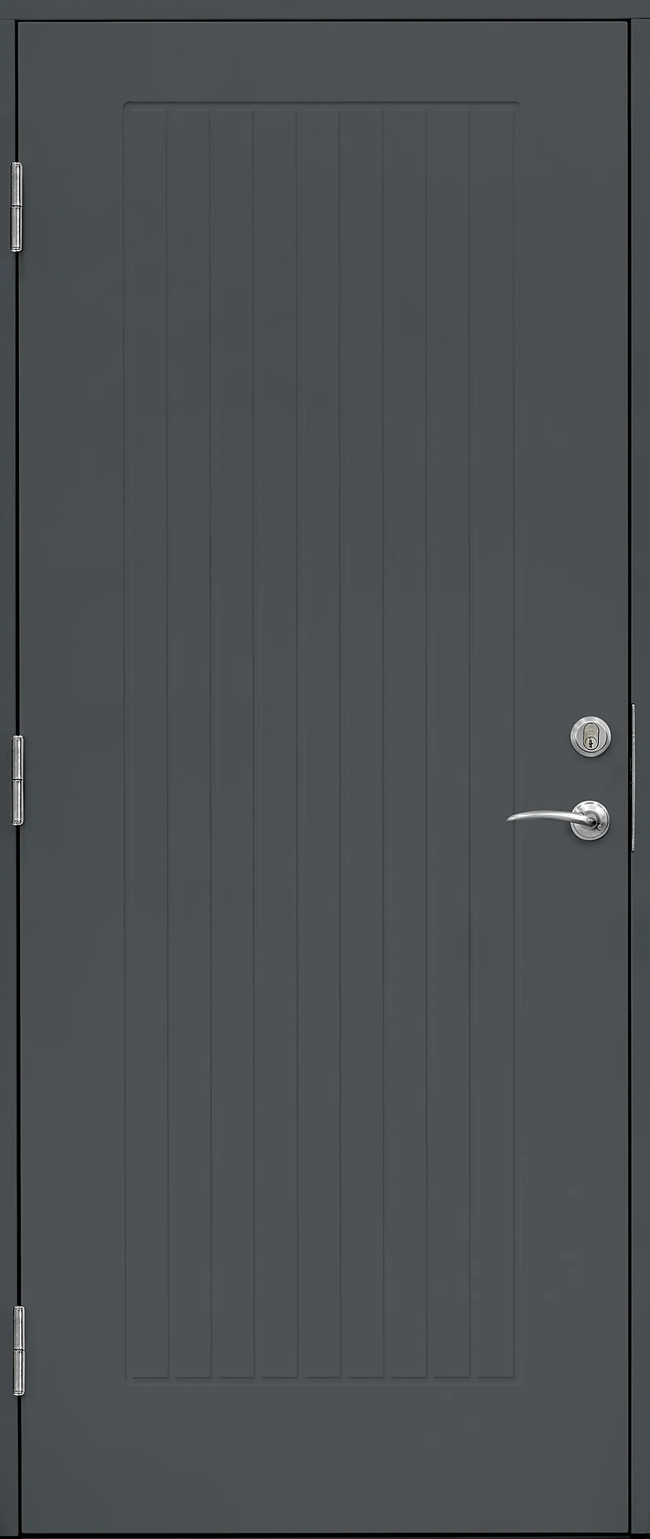 Ytterdør Saga 80x200 cm antrasitt venstre