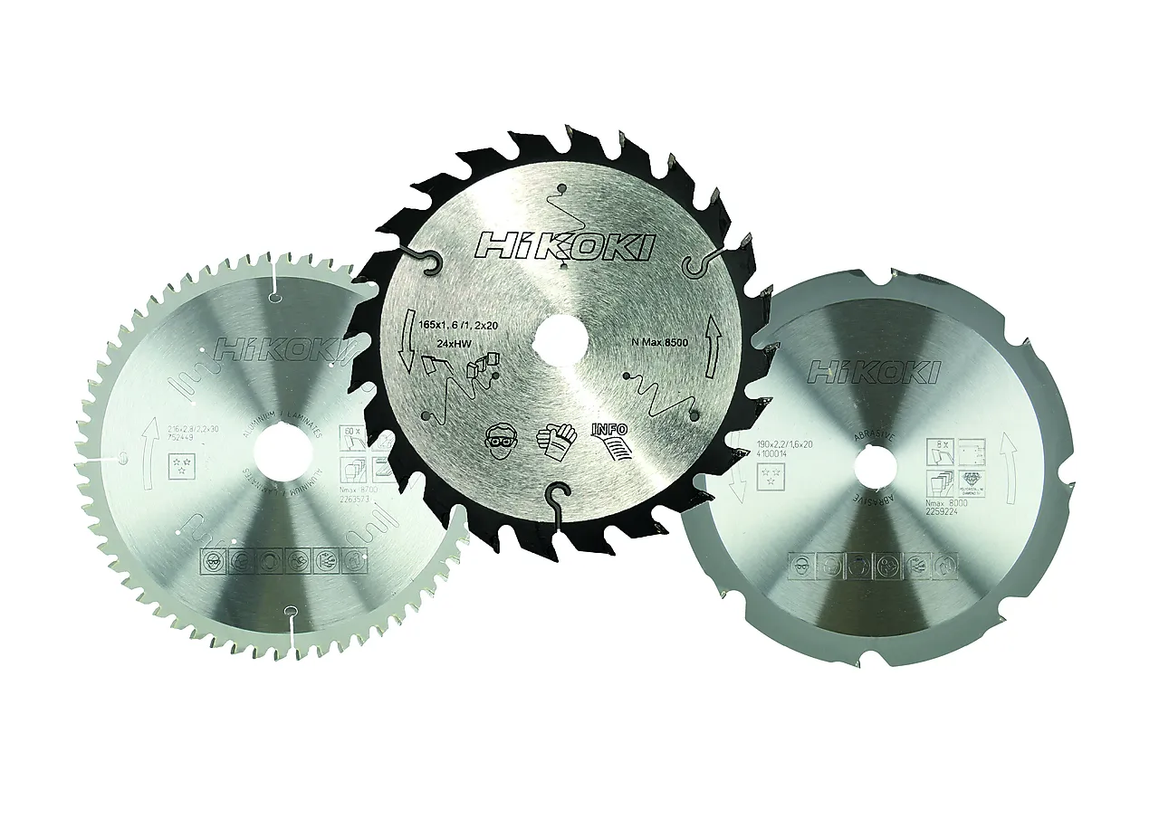 Sirkelsagblad tct 165x2 16t 30 16t 30 hikoki 30mm hull
