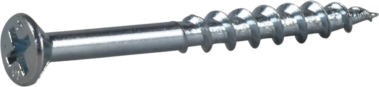 Sponplateskrue innvendig 4,2x42 fzb blankforsinket 1000 stk Sponplateskrue innvendig 4,2x42 fzb blankforsinket 1000 stk