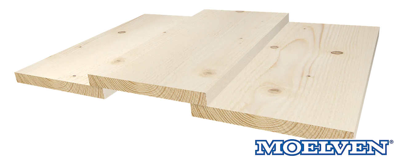 Kledning rektangulær ubehandlet 22x223 mm gran klasse 1 null - null - 2 - Miniatyr