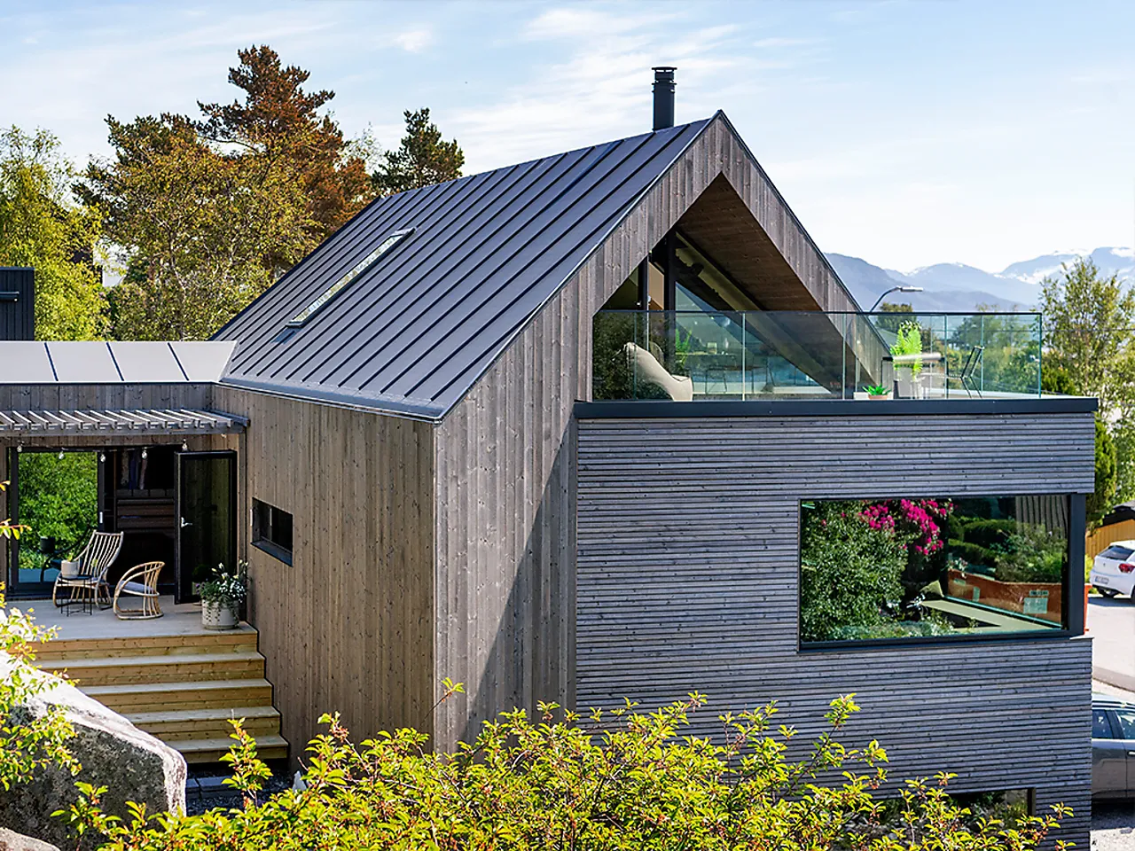 Kledning Nord dobbelfals tett behandlet gran 19x148 mm null - null - 2 - Miniatyr