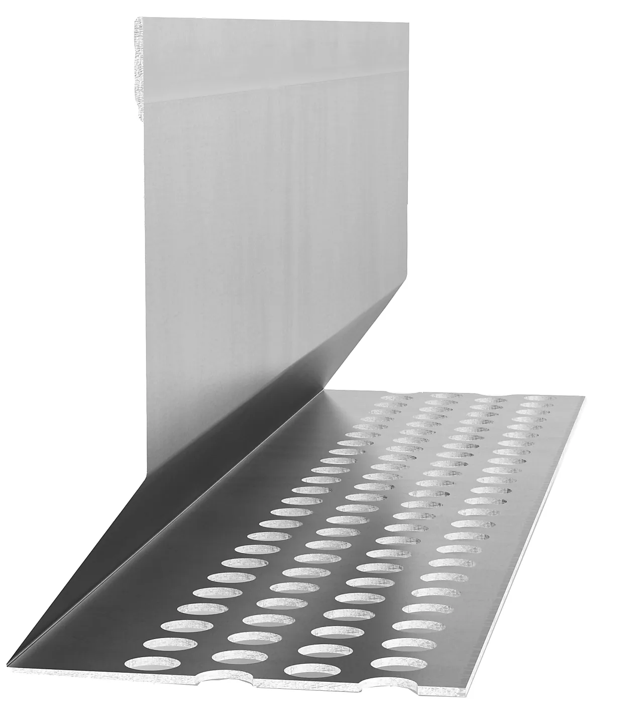 Startprofil ventilert alu/blank 3m aluminium ulakkert