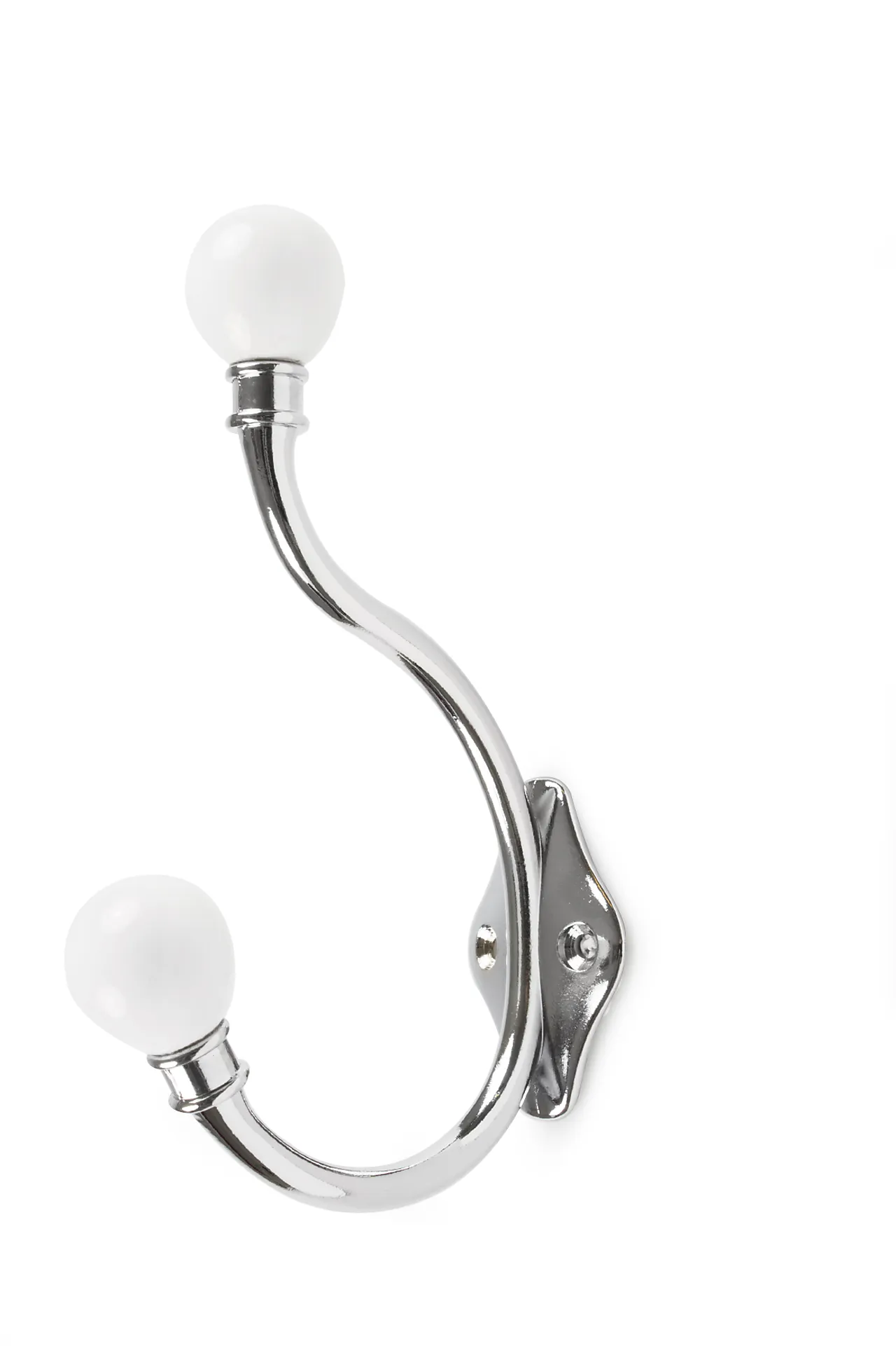 Krok antique krom/hvit sb kule av porselen