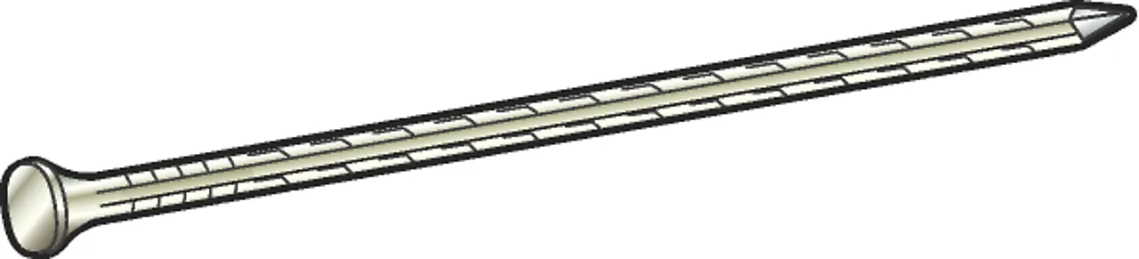 Spiker dykkert 35x2,0 fzba-120 skarpkant blankforsinket stål Spiker dykkert 35x2,0 fzba-120 skarpkant blankforsinket stål
