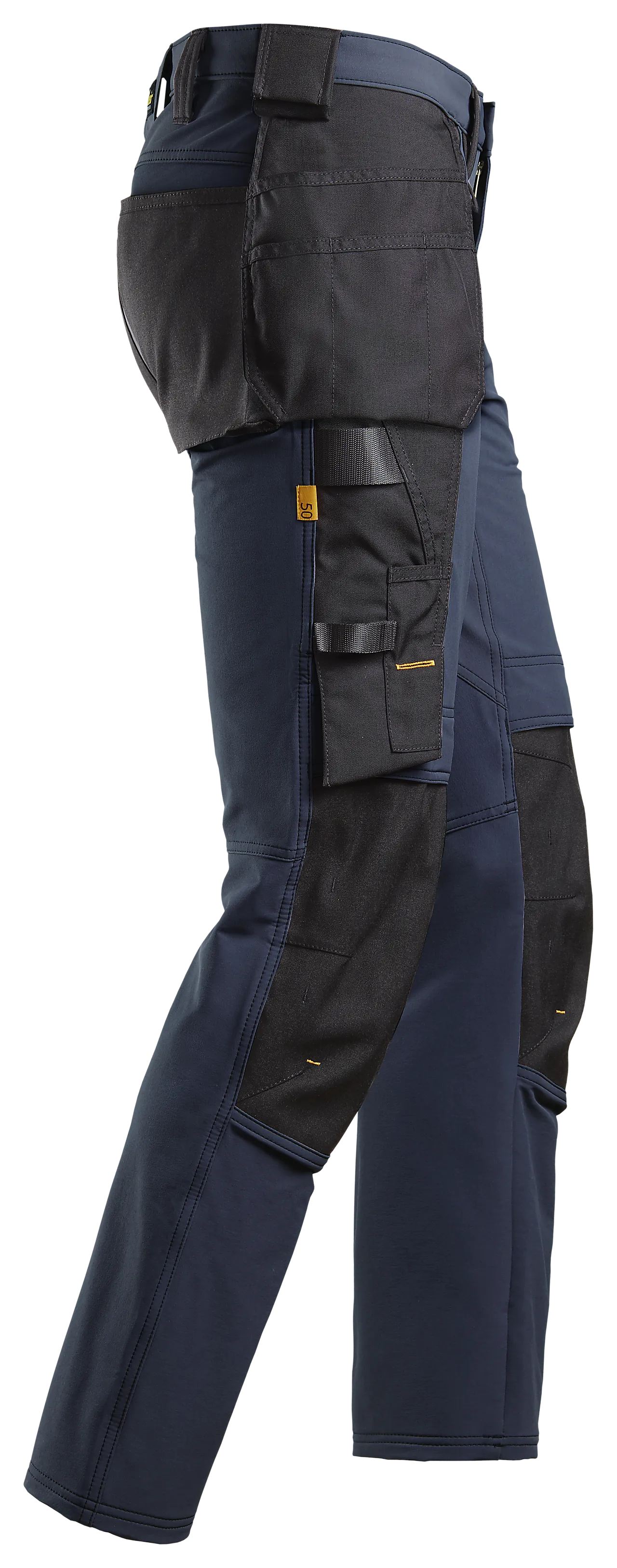 Arbeidsbukse stretch mørk blå/sort str 46